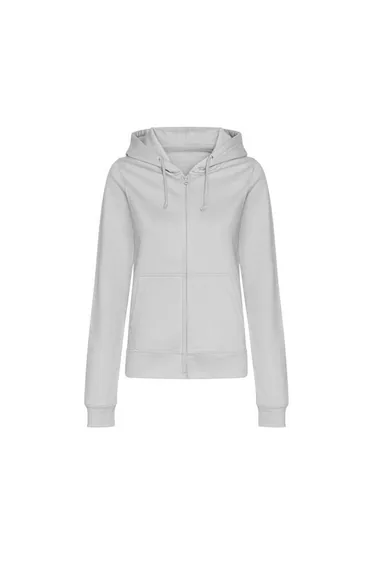 Awdis Womens/Ladies College Heather Full Zip Hoodie - Heather Grey