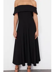 فستان - أسود - 5