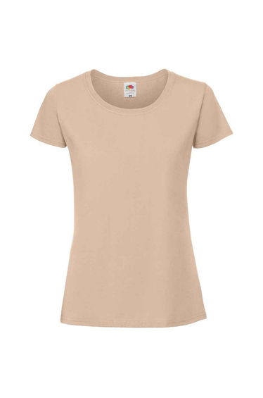 Fruit Of The Loom Womens/Ladies Iconic Ringspun Cotton T-Shirt - Desert Sand