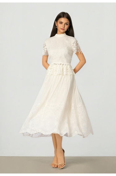 Lace Midi Skirt