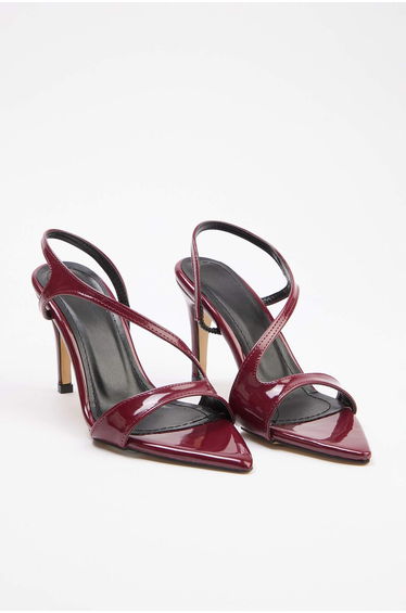 Claret Red Patent Leather 8.5 cm Women's Classic Heeled Shoes
