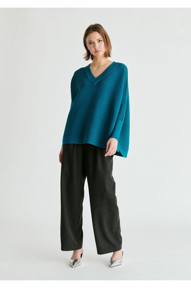 Paisie V-Neck Ribbed Jumper