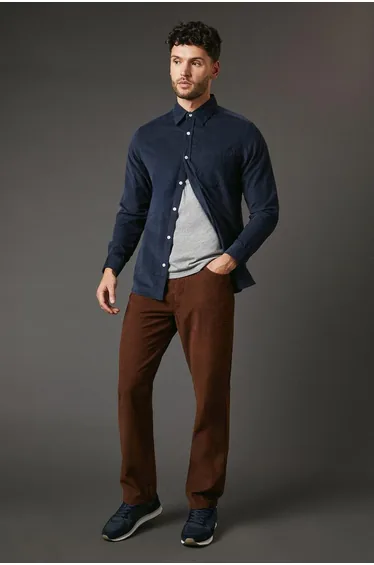 Corduroy Straight Fit 5 Pocket Trouser