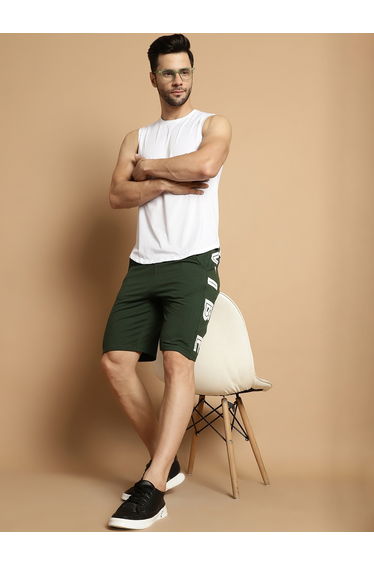 Men Regular Fit Vibe Graphic Shorts