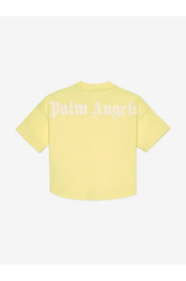 Palm Angels Girls Overlogo T-Shirt in Yellow