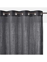 Onega Linen Single Curtain with Metal Eyelets - 1