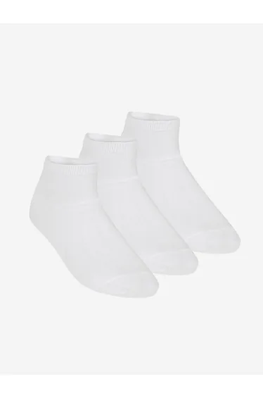Zeco Kids School Trainer Socks (3 Pack) in White