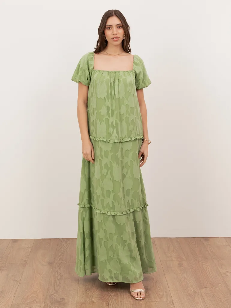 anaya with love green dress Anaya Frosty Green Faux Wrap Maxi Dress