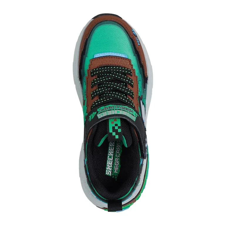 Skechers Boys Mega-Craft 4K Trainers - Brown/Multicoloured - 3