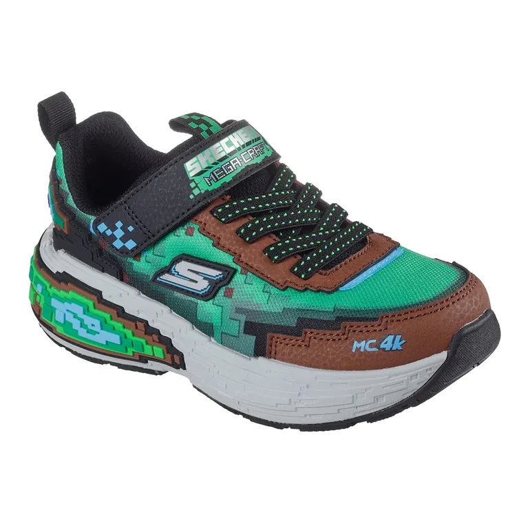 Skechers Boys Mega-Craft 4K Trainers - Brown/Multicoloured