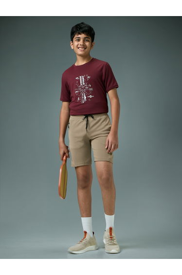 Boys Slim Fit Sports Shorts with TECHNO GUARD