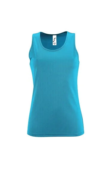 SOLS Womens/Ladies Sporty Performance Sleeveless Tank Top - Aqua