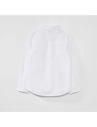 قميص بوبلين - أبيض - 1