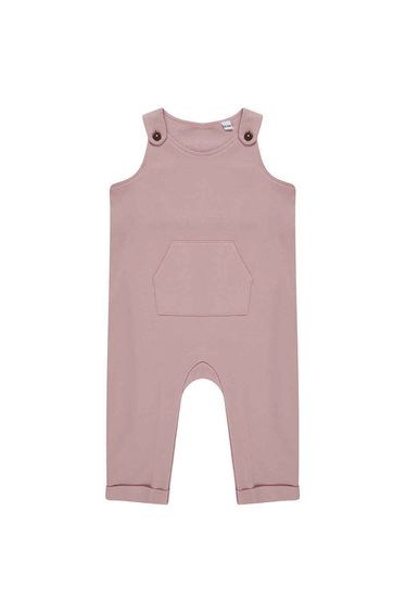 Larkwood Baby Organic Cotton Dungarees - Soft Pink