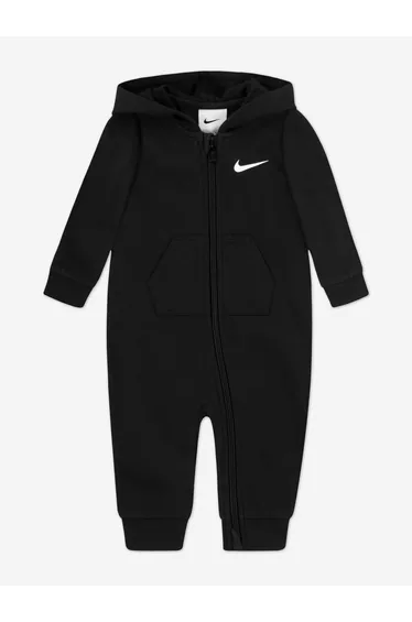 Nike Baby Essentials Hooded Coverall in Black