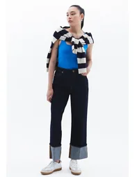 Square Neck Tank Top - FRENCH BLUE - 1