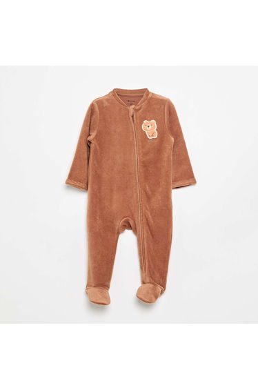 Corduroy Footed Pajamas BROWN