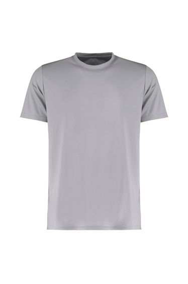 Kustom Kit Mens Cooltex Plus Wicking T-Shirt - Heather Grey Solid