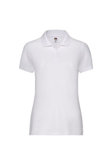 Fruit of the Loom Womens/Ladies Pique Lady Fit T-Shirt - White