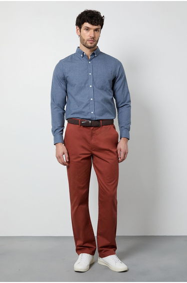 Burnt Orange Premium Chino Trousers