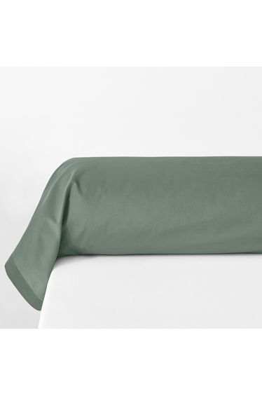 Plain Organic Cotton Percale Bolster Pillowcase