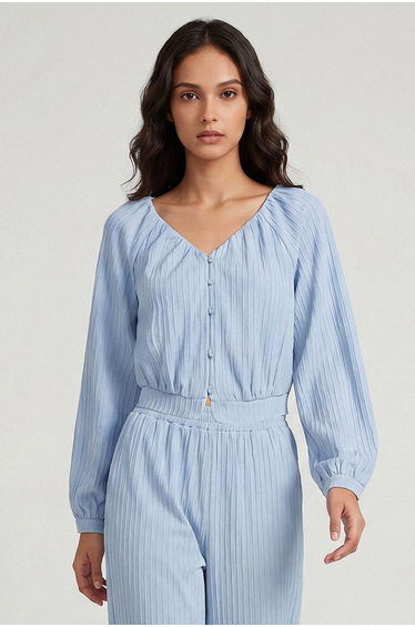 Button Front Cardigan Top