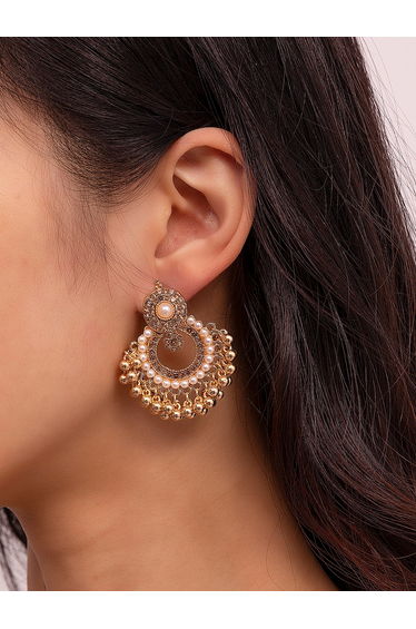 Embellished Tassel Earrings