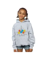 Friends Girls Fountain And Umbrellas Hoodie - Sports Grey