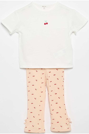 2-piece T-shirt and Leggings Set PINK