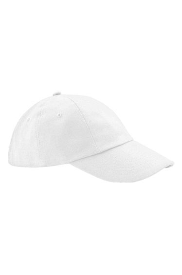 Beechfield Heavy Cotton Low Profile Baseball Cap - White
