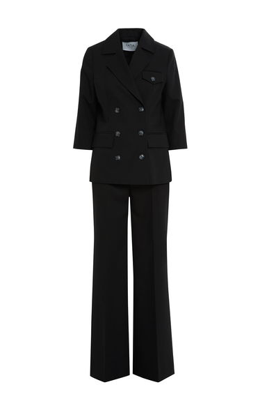 Black Set with Short Jacket and Pants