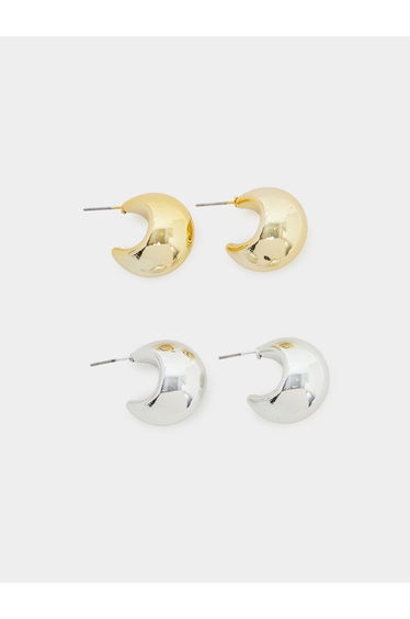 Pack of 2 - Statement Hoop Earrings