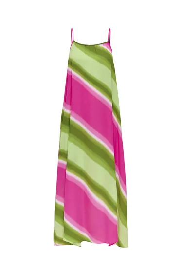 ONLALMA LIFE POLY ELLA LONG DRESS AOP