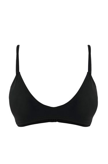 Black Regular Waist Bikini
