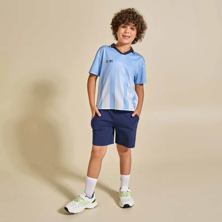 Oversized Football T-shirt BLUE - 2