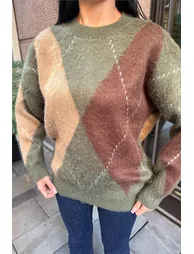 Khaki Baklava Sweater - 5