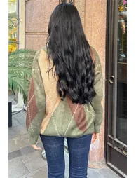 Khaki Baklava Sweater - 2