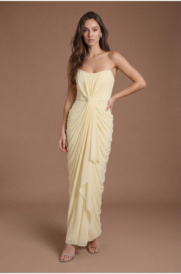 Corset Detail Contour Collective Bridesmaid Dress