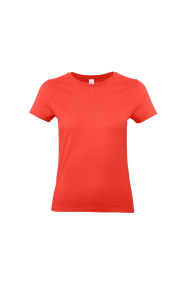 B&C Womens/Ladies E1 0 T-Shirt - Sunset Orange
