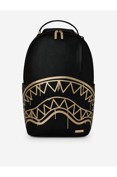 Sprayground Kids That Gold Drap Backpack in Black (45cm)
