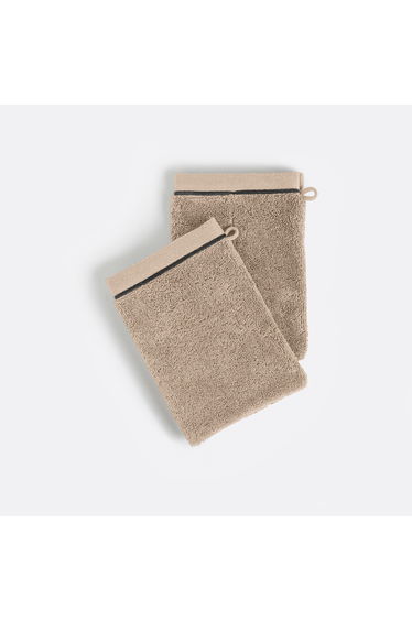 Set of 2 Victor 100% Combed Cotton Terry Luxury Wash Mitts