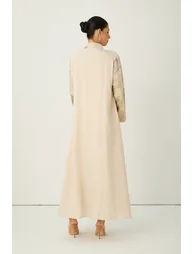 قفطان سانفير باللون البيج - 4