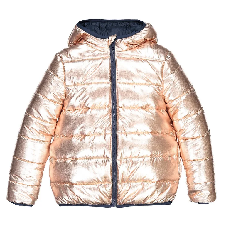 Reversible Hooded Padded Jacket with Recycled Padding - 1