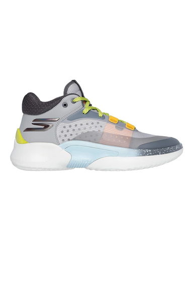 Skechers Mens Resagrip Speckle Basketball Trainers - Grey/White
