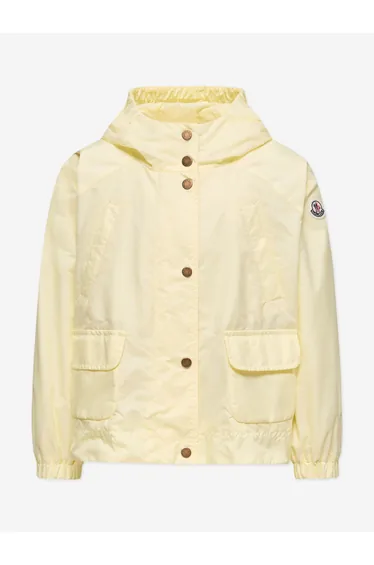 Moncler Enfant Girls Suher Jacket in Yellow