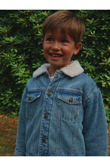 Konges Sløjd Kids Magot Denim Jacket in Blue