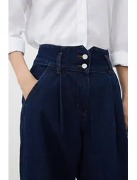 Petite Denim Indigo Wide Leg Trousers - 2