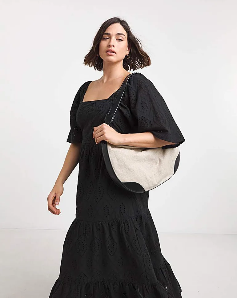chinese dress ladies MC2 Saint Barth Woman Black Sangallo Lace Halterneck Dress