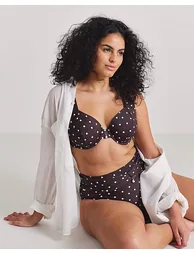 Underwired Spot Print Bikini Top