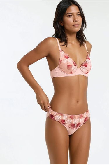 Azalee Microfibre Knickers with Embroidered Tulle
